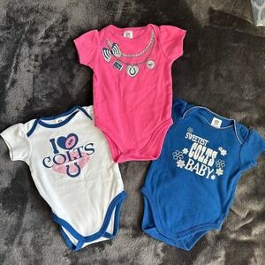 Indianapolis Colts Set of 3 One Piece Size 3-6 Months